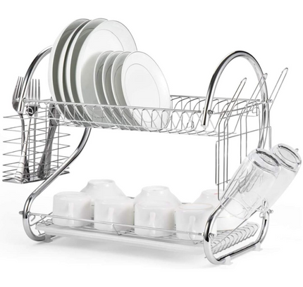 2 Layer Dish Drainer Rack