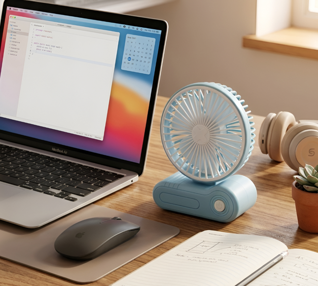 Portable Desk Mini Fan Rechargeable