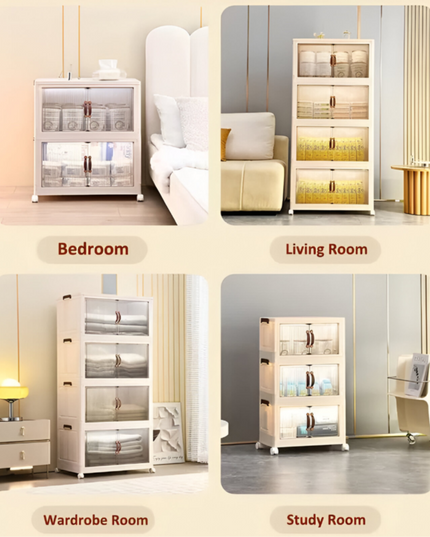 خزانة تخزين قابلة للطي بخمس طبقات