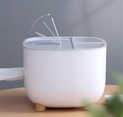 علبة مناديل مكتبية متعددة الوظائف