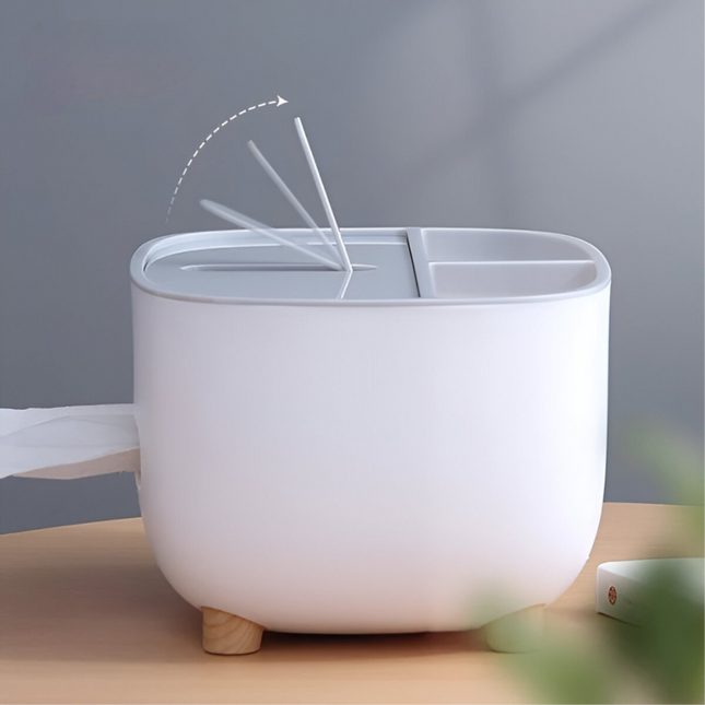 علبة مناديل مكتبية متعددة الوظائف