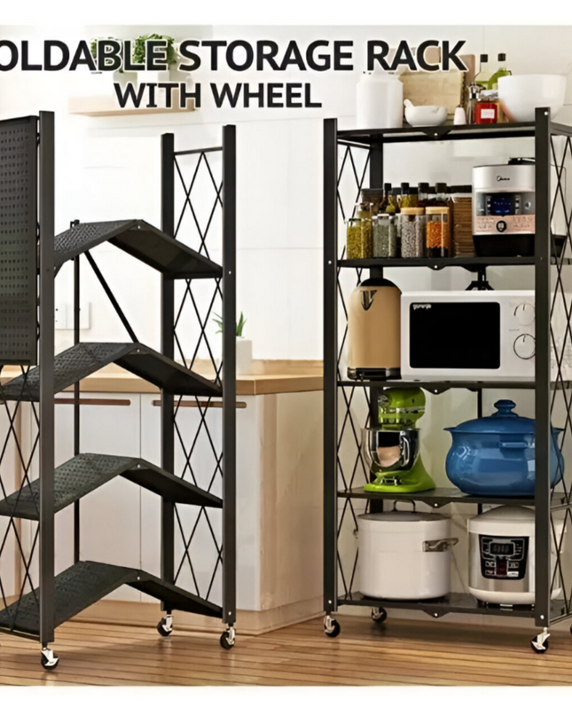 Foldable Kitchen Storage Rack 5 Layer