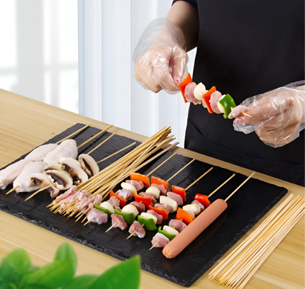 BBQ Bamboo Stick Wooden Skewers