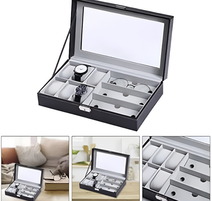 Watch Glasses Storage Box 6+3 Slots