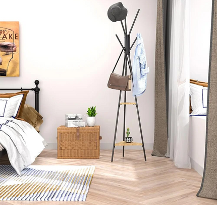 Portable Coat Rack With Stands