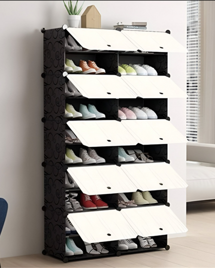 Shoe Rack 2 Column 10 Layer 10 Doors