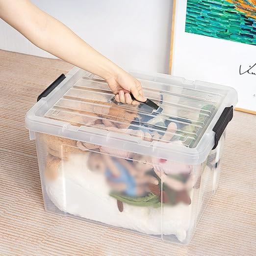 Plastic Transparent Storage Box Small 25L