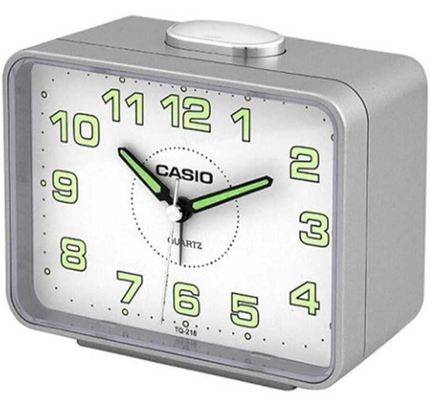 Casio Analog Table Clock Tq-218-8Df Grey