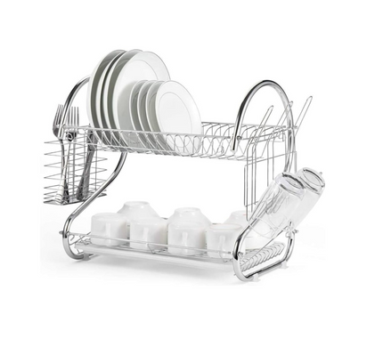 2 Layer Dish Drainer Rack