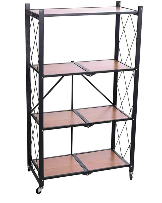 Kitchen Rack 4 layer wooden shelf