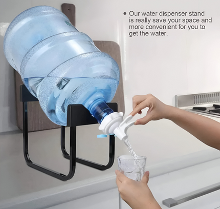 حامل موزع زجاجات المياه مع صنبور