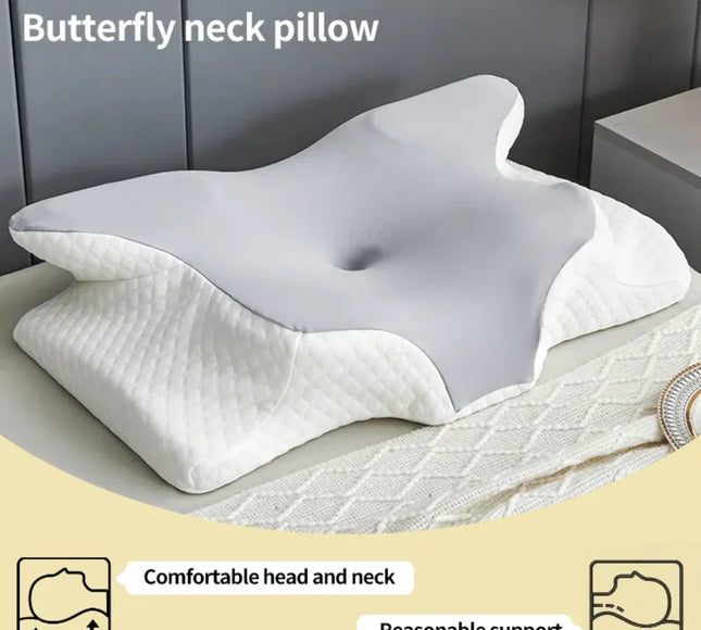 Orthopedic Ergonomic Butterfly Shaped Memory Foam Cervical Pillow for Neck Pain