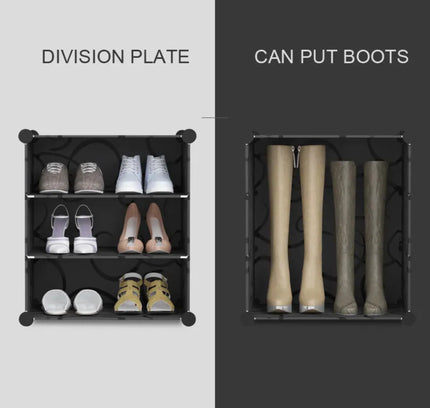 Shoe Rack 2 Column 3 Layer 2 Doors