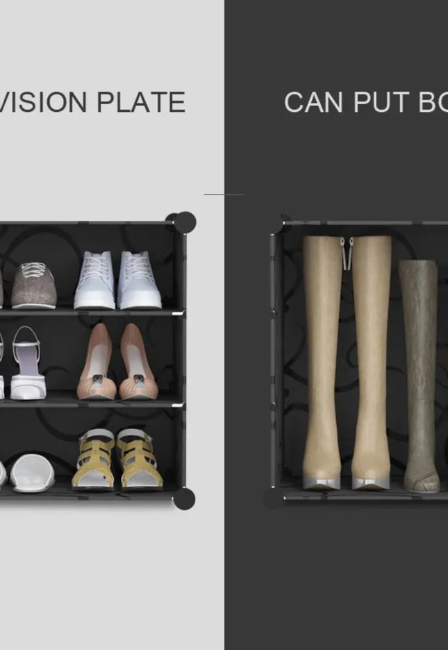 Shoe Rack 2 Column 3 Layer 2 Doors