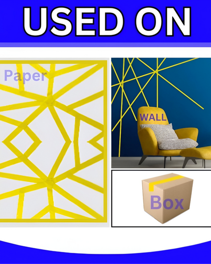 Yellow Masking Cello Tape 100yard 48mm