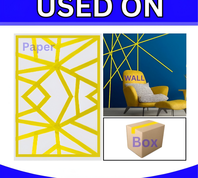 شريط لاصق أصفر 100 ياردة 48 مم