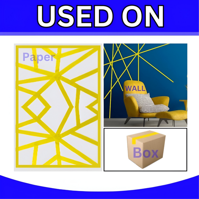 شريط لاصق أصفر 100 ياردة 48 مم