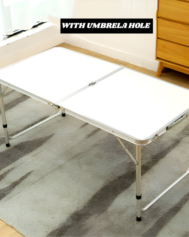 Foldable Outdoor Picnic Table with Umbrella hole