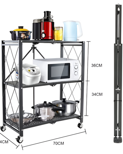 رف مطبخ مكون من 3 طبقات