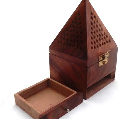 Bakhoor Burner Wooden Large -7128