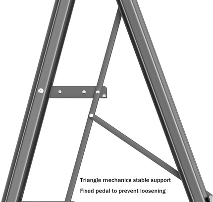 Household Ladder Aluminum Folding 3Step Ladder