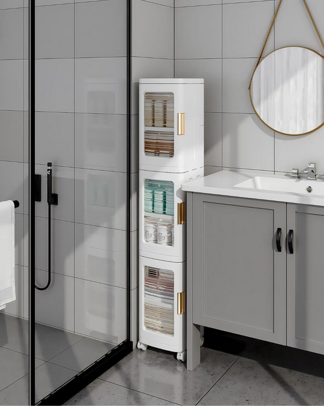 Multifunctional Narrow Storage Cabinet 3 Tier
