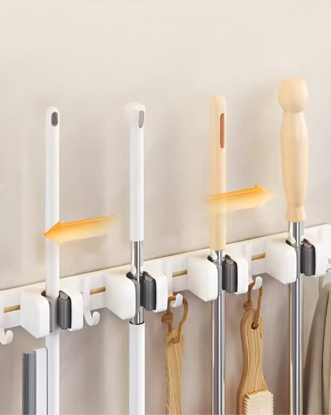 Wall Mounted Mop & Broom Holder