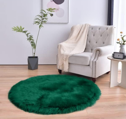 Fluffy Round Rug Floor Carpet