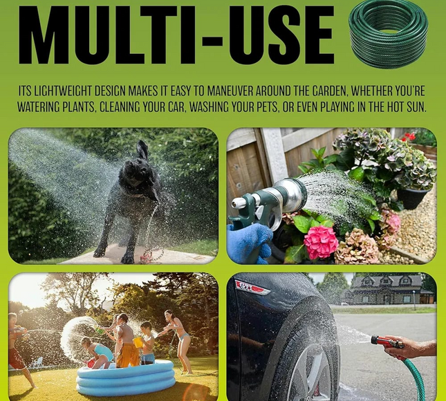 Garden Washing Hose Set 20 Meter