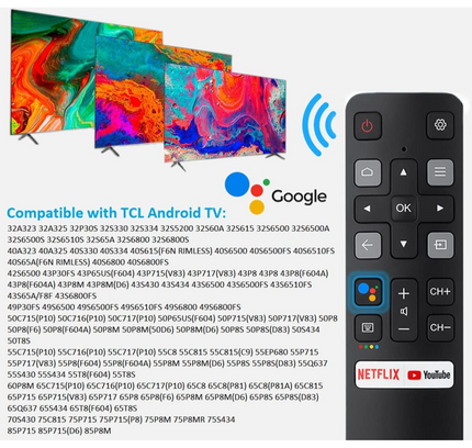 Tcl Smart Tv Remote Control Rm-Tc96