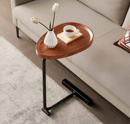 طاولة قهوة على شكل حرف C لغرفة المعيشة وغرفة النوم