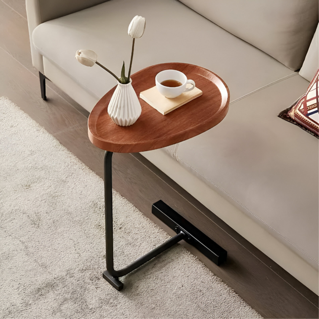 طاولة قهوة على شكل حرف C لغرفة المعيشة وغرفة النوم