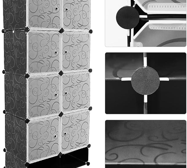 Wardrobe 8 Cube With Shoe Rack