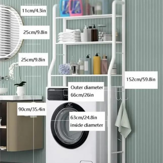 رف تخزين الغسالة