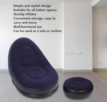 Portable Air Inflatable Chair Set