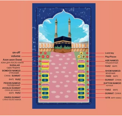 Umeox Educational Prayer Mat For Kids