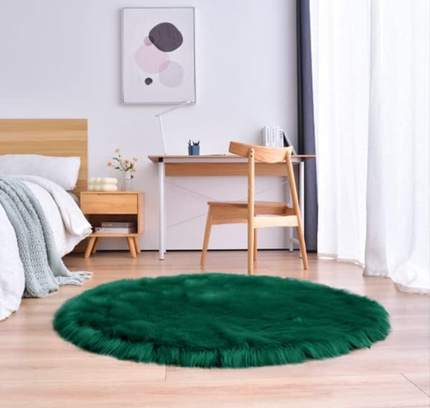 Fluffy Round Rug Floor Carpet