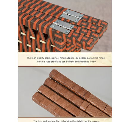 قسم غرفة قابل للطي بتصميم جرافيكي