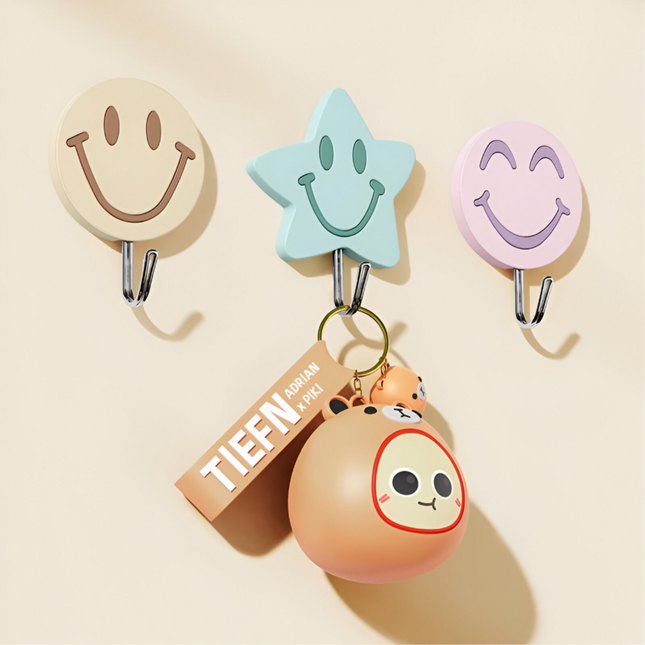 خطاف حائط متعدد الأغراض على شكل ابتسامة