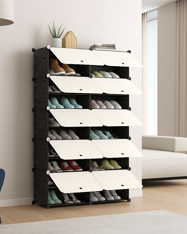 Shoe Rack 2 Column 10 Layer 10 Doors