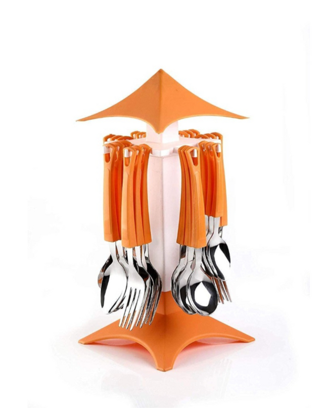 Cutlery Set with Revolving Stand
