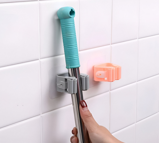 Wall Mounted Mop Hanger 1pcs