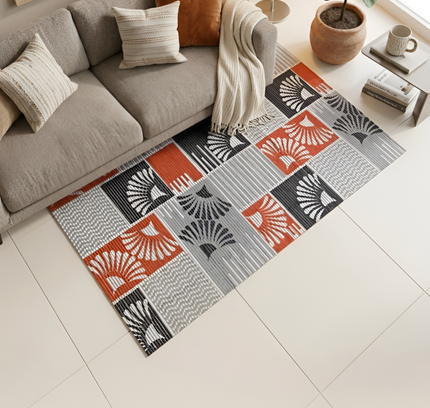 Geometric Printed Floor Mat