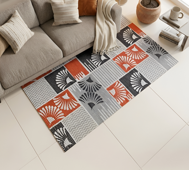 Geometric Printed Floor Mat