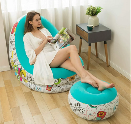 Portable Air Inflatable Chair Set