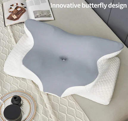 Orthopedic Ergonomic Butterfly Shaped Memory Foam Cervical Pillow for Neck Pain