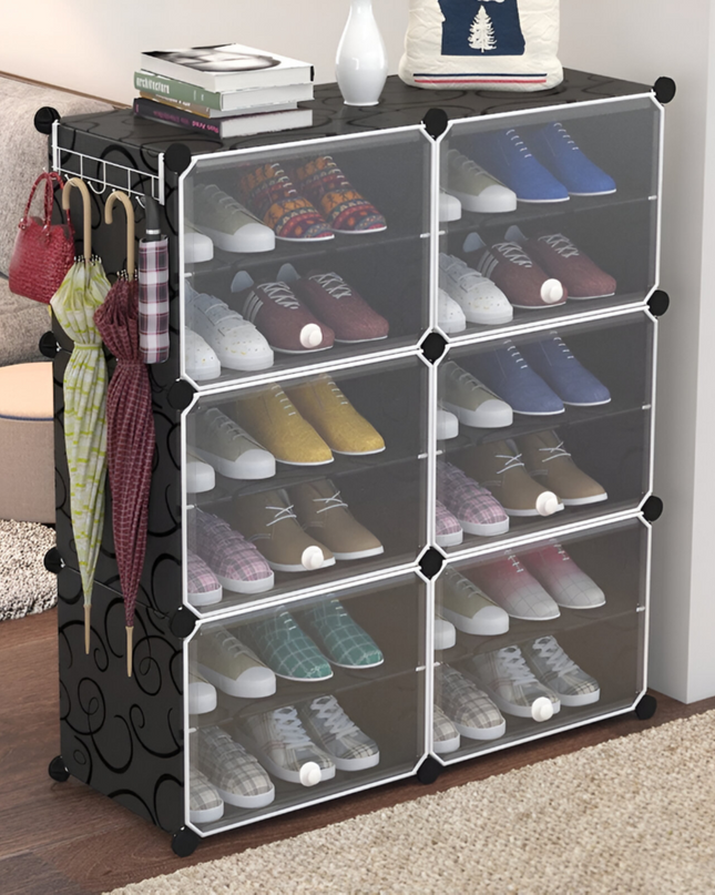 Shoe Rack 2 Column 6 Layer 6 Doors