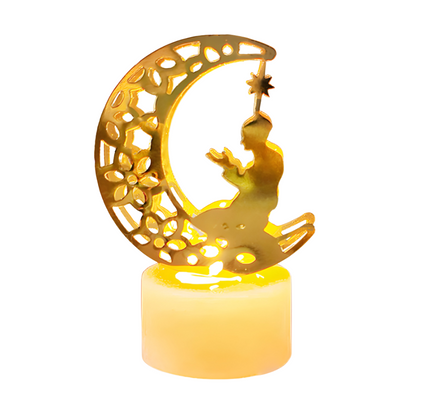 Ramadan Led Candle Light 12.8G - Golden