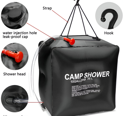 حقيبة استحمام للتخييم سعة 36 لترًا