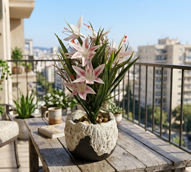 Artificial Natural Folwer Pot